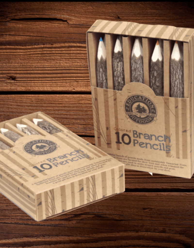 Natural Wood Stick Pencils, 10 Pack