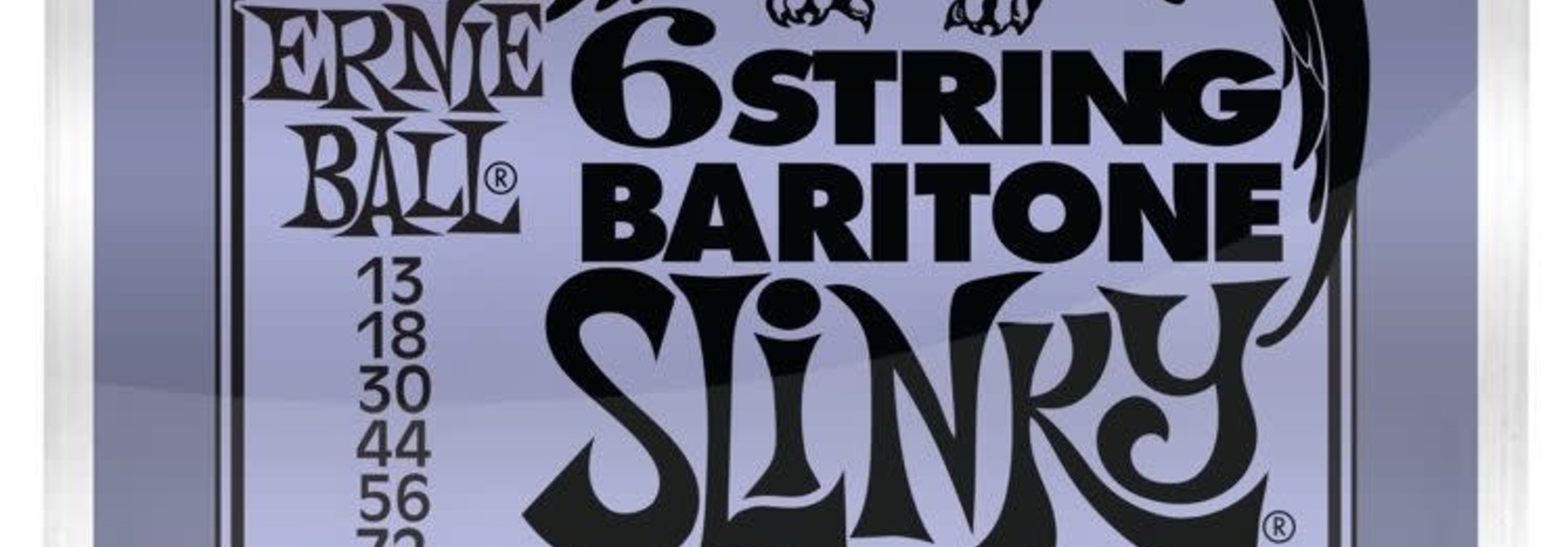 Ernie Ball 6-String Baritone Slinky Baritone Guitar Strings (13-72) 2839