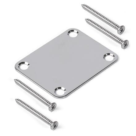Neck Mounting  Plate chrome, with screws-1