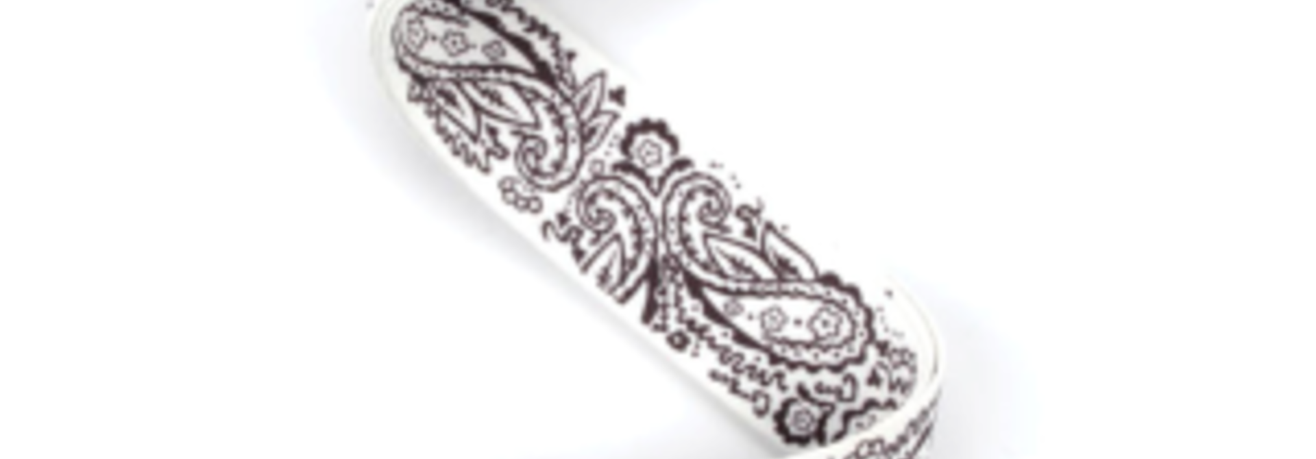 D'addario White Paisley Strap