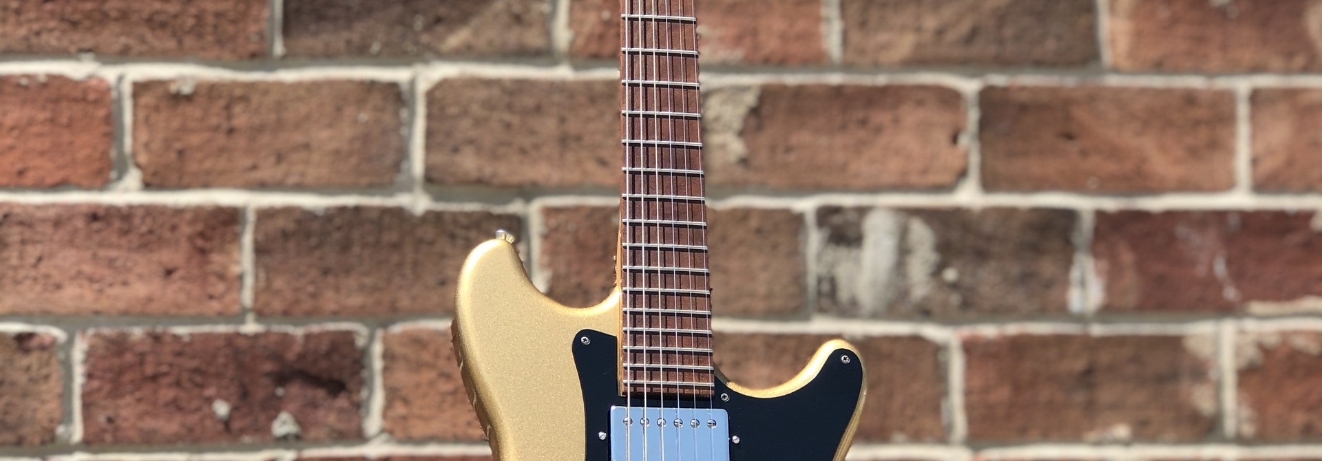 Schroeder Double Cutaway Gold Electric Guitar #90896