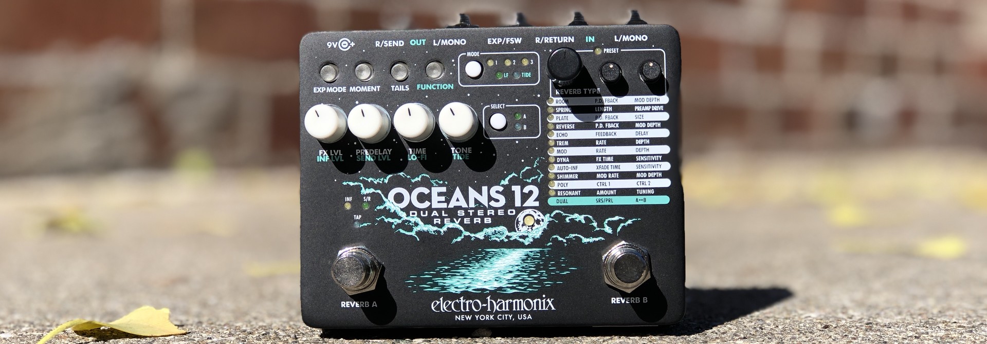 EHX Oceans 12 - Dual Stereo Reverb