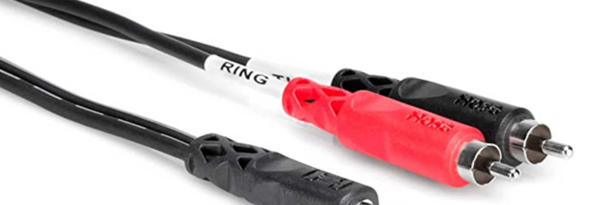 Hosa CMR-203 Stereo Breakout 3.5mm TRS to Dual RCA