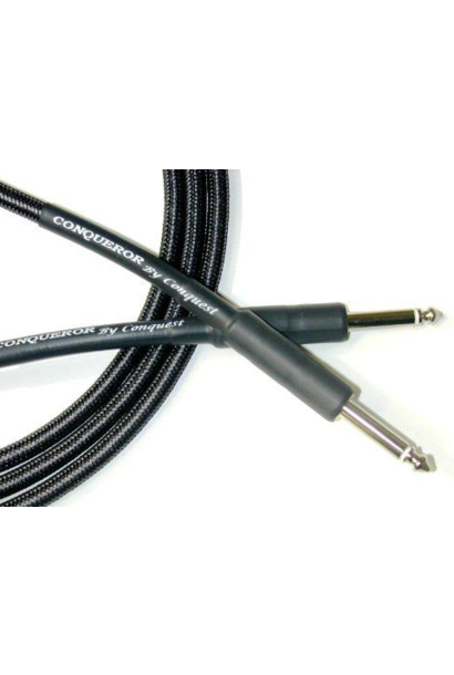 Conquest CIC21-14 Woven Instrument Cable - 21' Str/Str (Black)