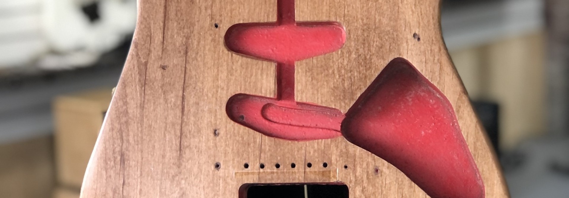 MusicCraft Red Sanded Stratocaster Body