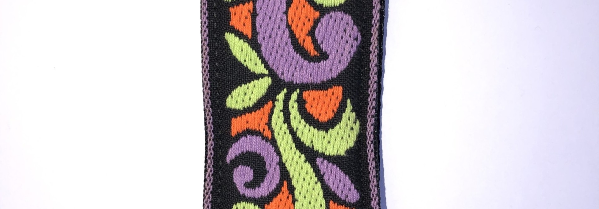 Tremolo Leather Co. Orange/Green Suess Strap