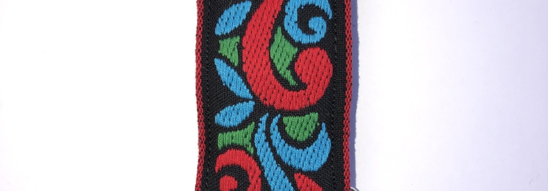Tremolo Leather Co. Red/Blue Suess Strap