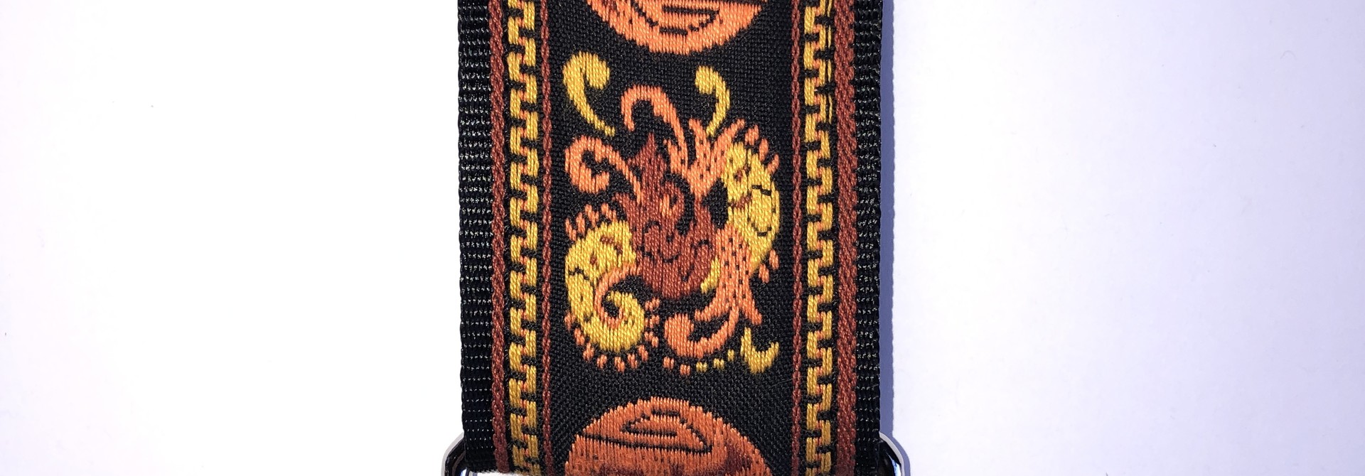 Tremolo Leather Co. Orange Dragon Strap