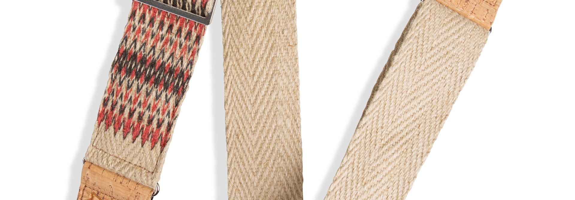 Levy's Natural Vegan Ikat Hemp Guitar Strap MH8P-006