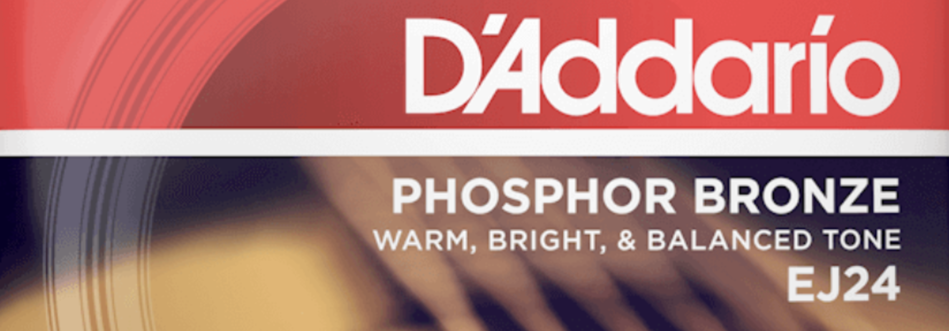 D'Addario EJ24 Phosphor Bronze Acoustic Guitar Strings, True Medium, 13-56
