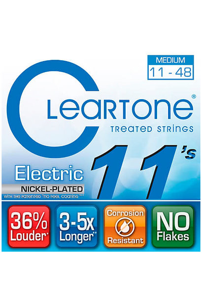 Cleartone Treated Nickel Medium Electric Guitar Strings (11-48) 9411