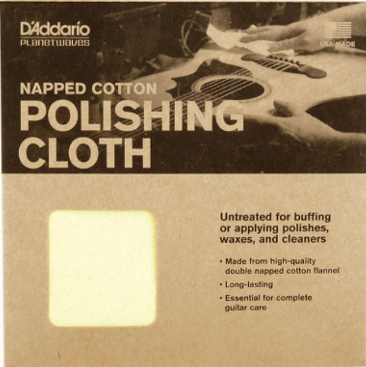 D'Addario Napped Cotton Polishing Cloth-1