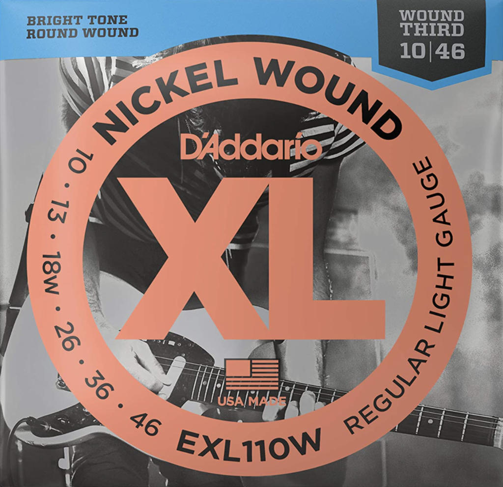 EXL110W Nickel Wound, Regular Light, Wound 3rd, 10-46-1