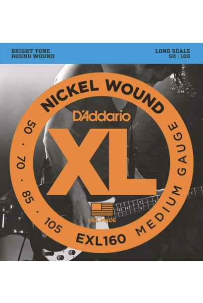 D'Addario EXL160 Nickel Wound Bass Guitar Strings