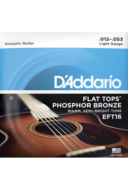 EFT16 Phosphor Bronze Flat Tops, Light, 12-53