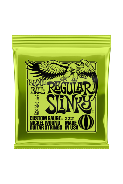 Ernie Ball 2221 Nickel Wound Regular Slinky Electric Guitar Strings (10-46)