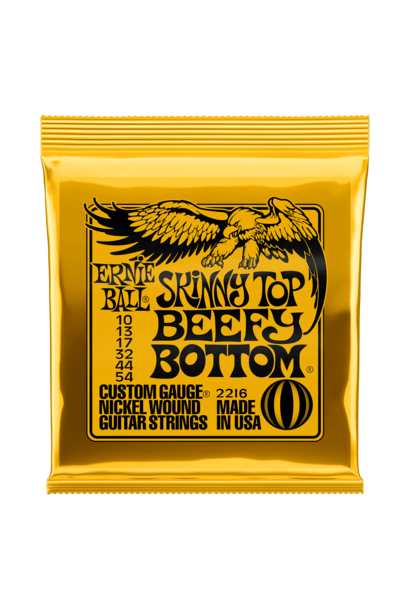 Ernie Ball Nickel Wound  Skinny Top/Beefy Bottom Guitar Strings (10-54) 2216