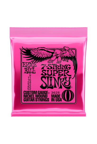 Ernie Ball 7-String Nickel Super Slinky Guitar Strings (09-52) 2623