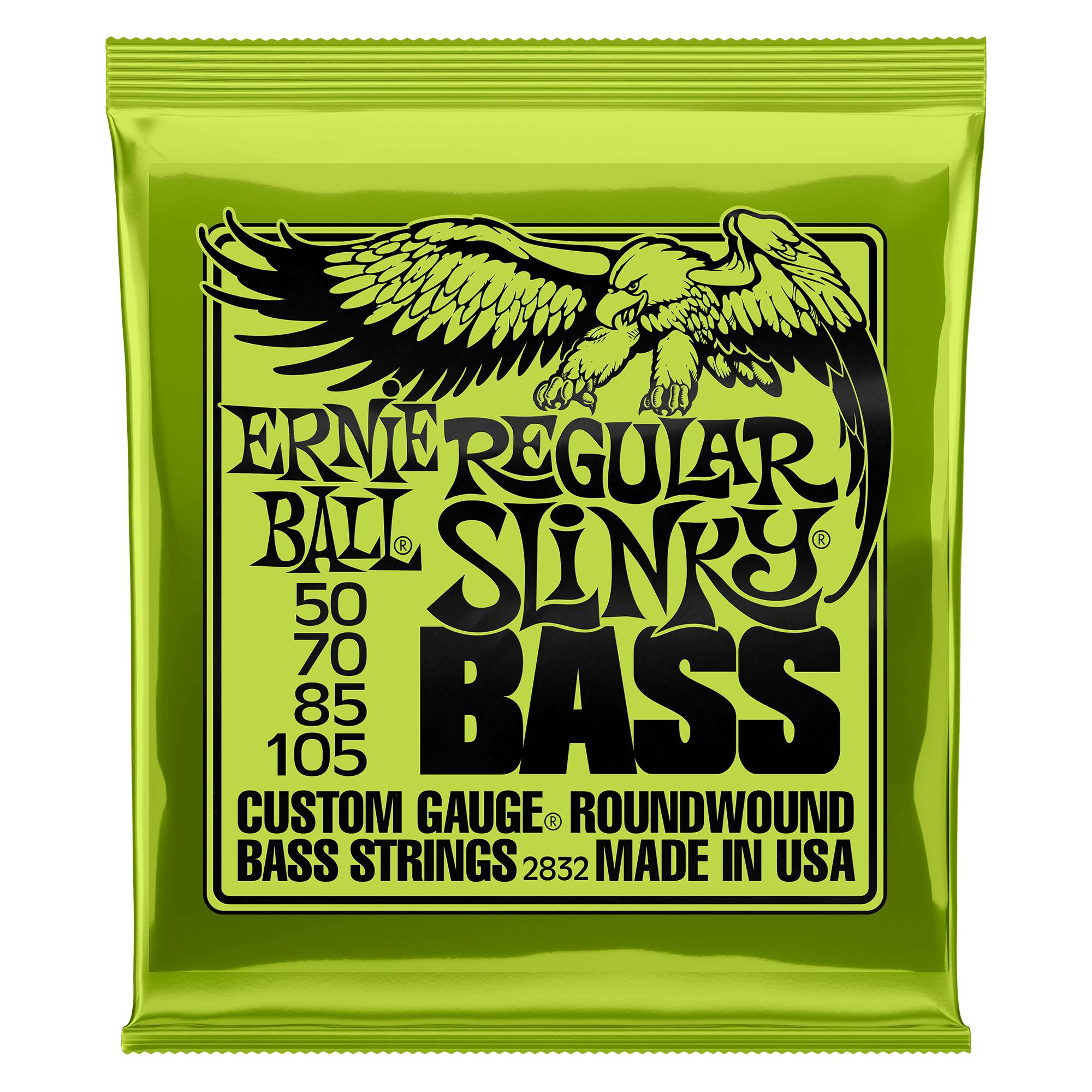 Ernie Ball 2832 Round Wound Regular Slinky Bass Strings (50-105)-1