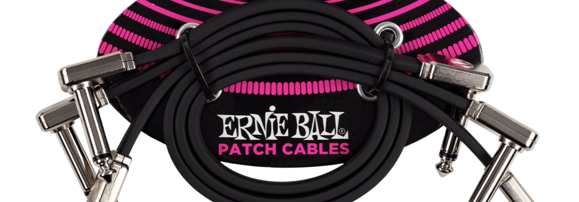 Ernie Ball 12" Flat Ribbon Patch Cable 3-pack