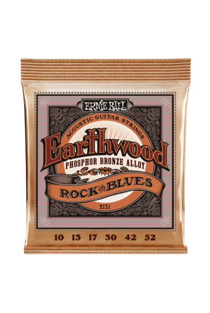 Ernie Ball 2151 Earthwood Phos/ Bro "Rock and Blues" Acoustic Strings (10-52)