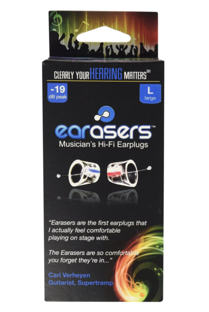 EARasers Musician's Plugs - Large