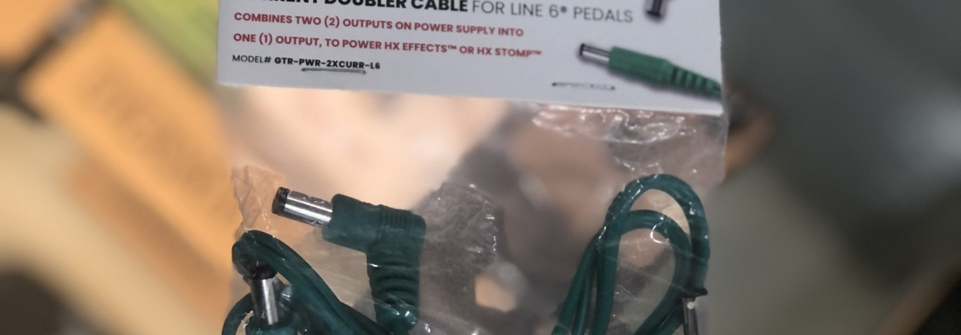 Gator Cases Current Doubler Cable for Line 6 Pedals