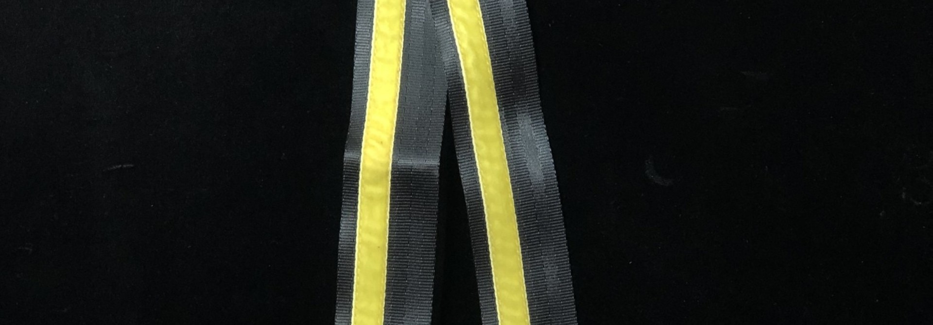 Used Souldier Black & Yellow Stripe Guitar Strap