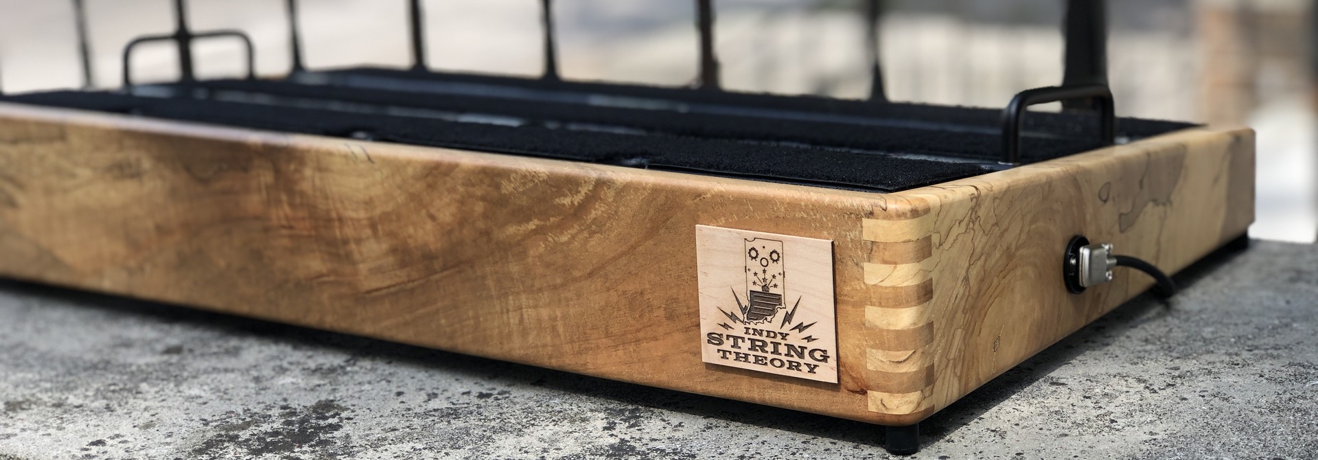Indy String Theory 24x14 Spalted Maple Pedalboard #56
