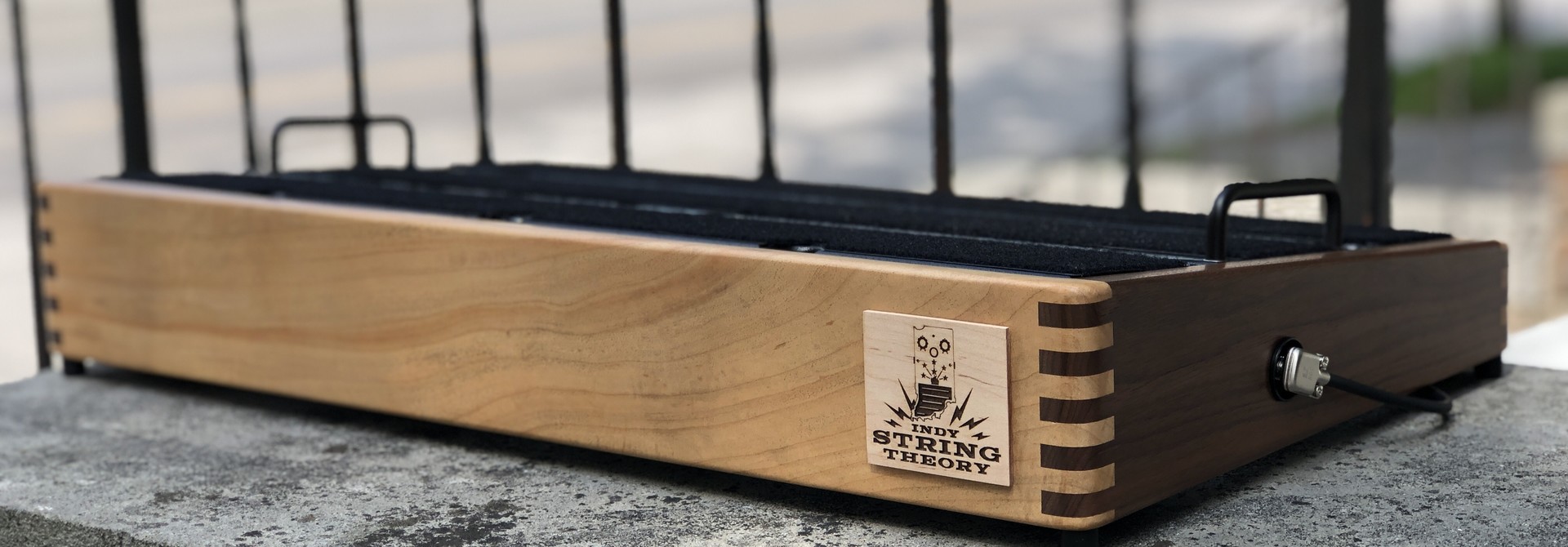 Indy String Theory 24x14 Lightly Spalted & Walnut Pedalboard #53