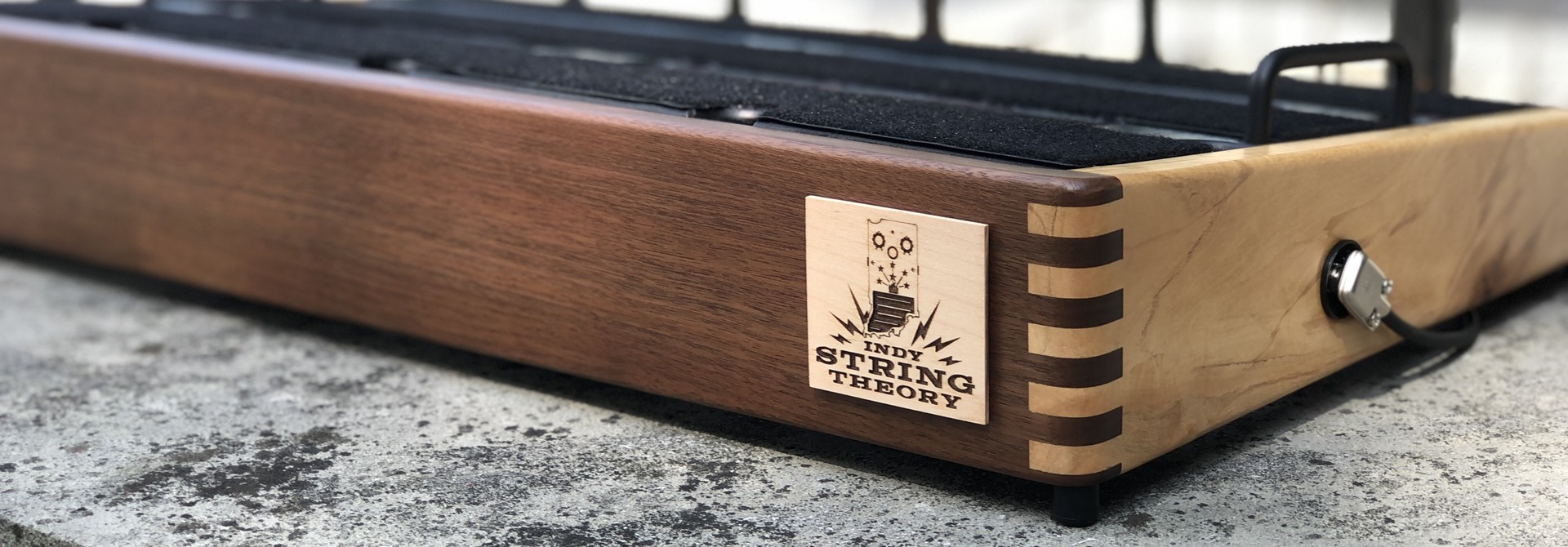 Indy String Theory 24x14 Walnut & lightly Spalted Maple Pedalboard #55