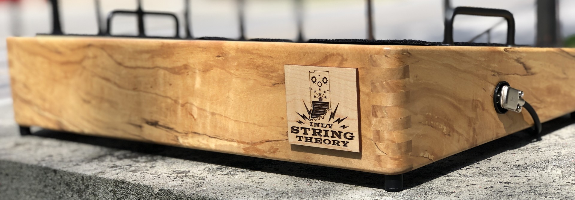 Indy String Theory 18x12 Spalted Maple Pedalboard #49