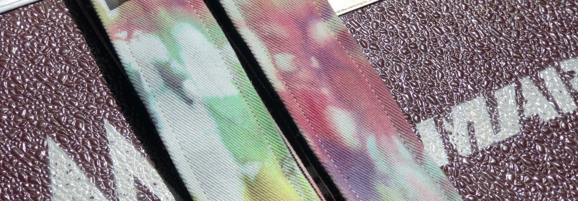 Tremolo Leather Co. White Tye Dye Strap