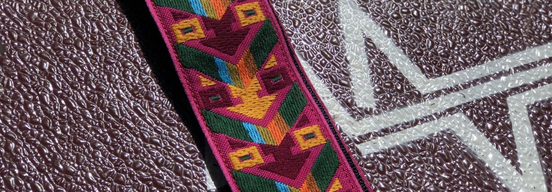Tremolo Leather Co. Pink Arrow Head Strap