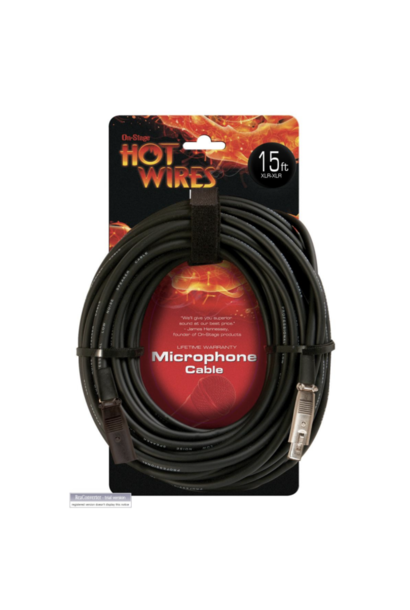 On-Stage Hot Wires MC12-15 Mic Cable XLR-XLR
