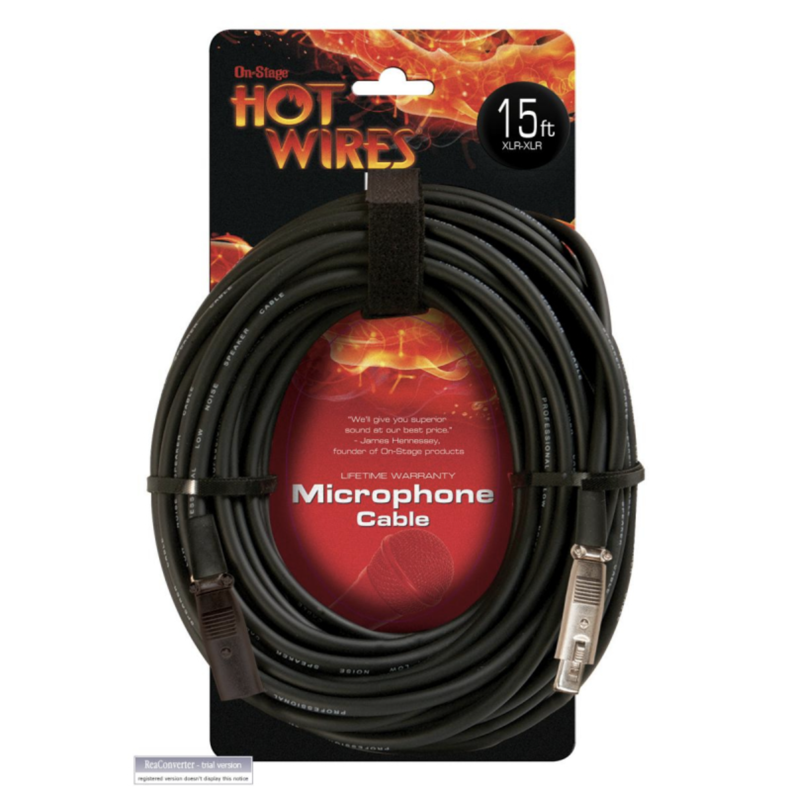 On-Stage Hot Wires MC12-15 Mic Cable XLR-XLR-1