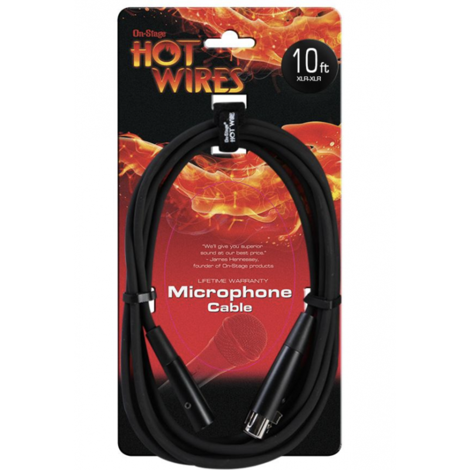 On-Stage Hot Wires MC12-10 Mic Cable XLR-1