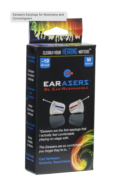 EARasers Musician's Plugs - Medium