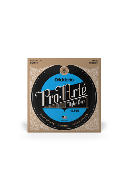 D'Addario EJ46 Pro-Arte Nylon Classical Guitar Strings, Hard Tension