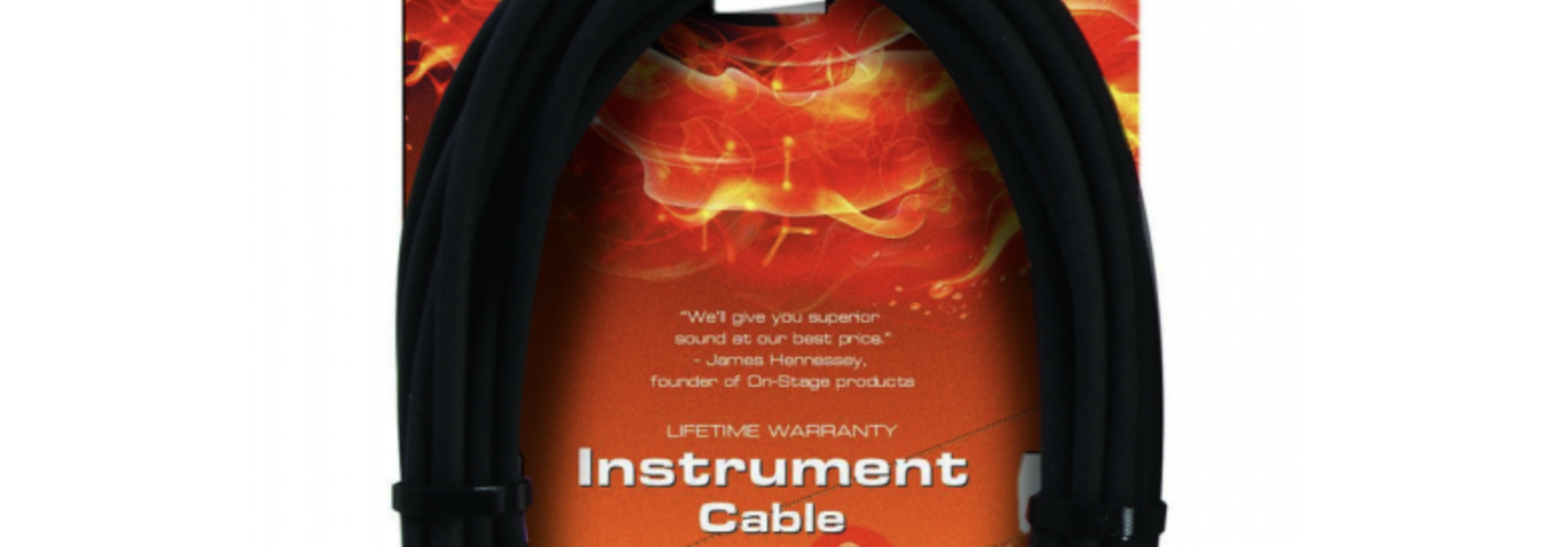 On-Stage Hot Wires 10' Instrument Cable
