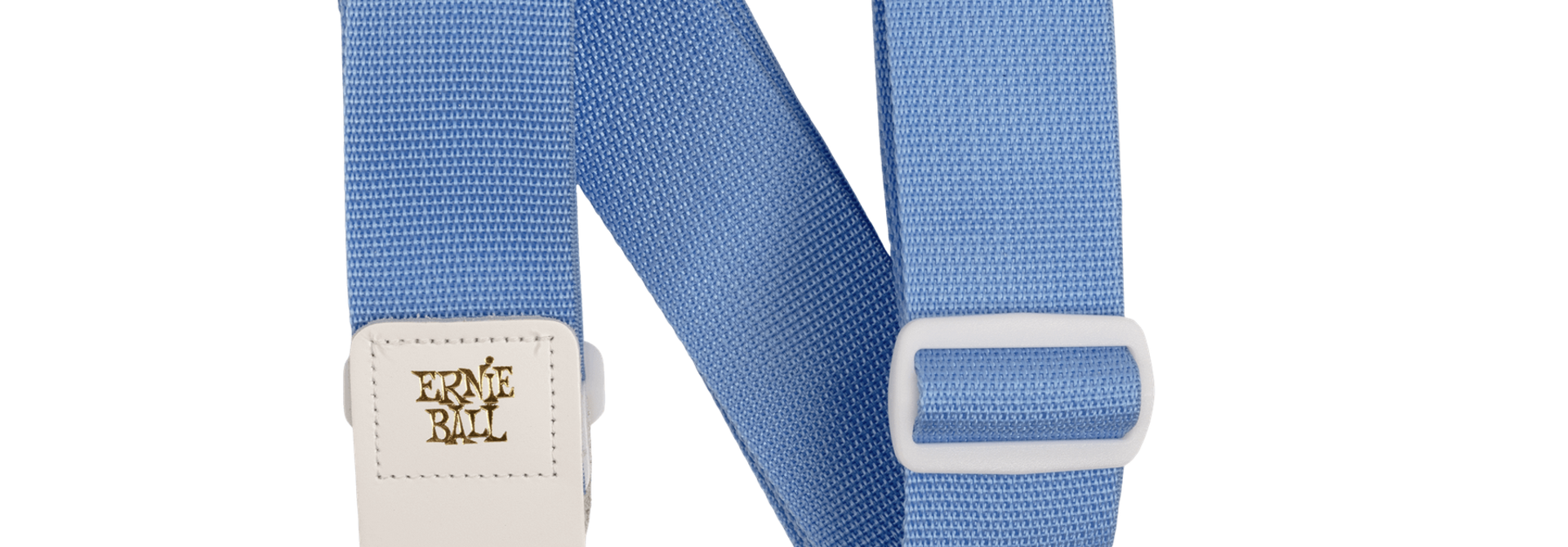 Ernie Ball Polypro Guitar Strap - Soft Blue & White