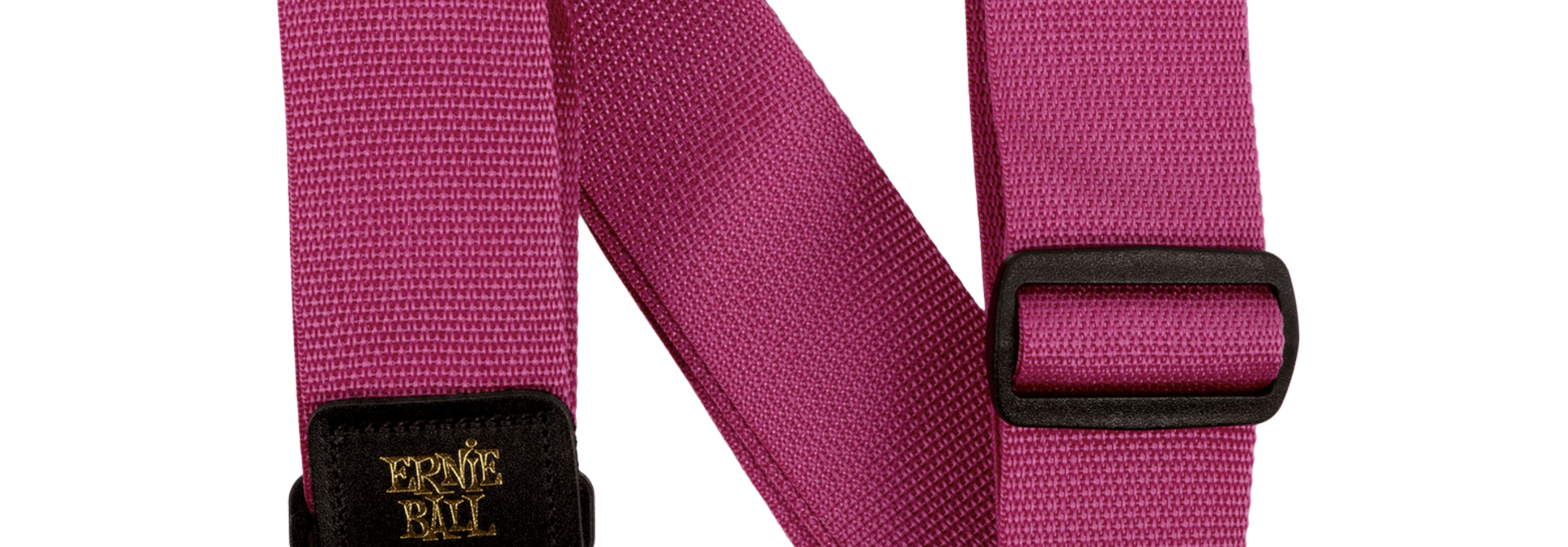 Ernie Ball Polypro Guitar Strap - Raspberry & Black