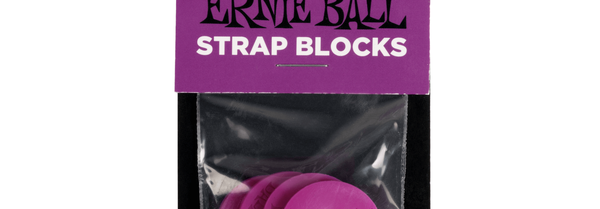 Ernie Ball Strap Blocks 4pk - Purple