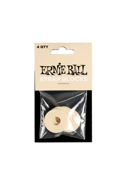 Ernie Ball Strap Blocks 4pk - Cream