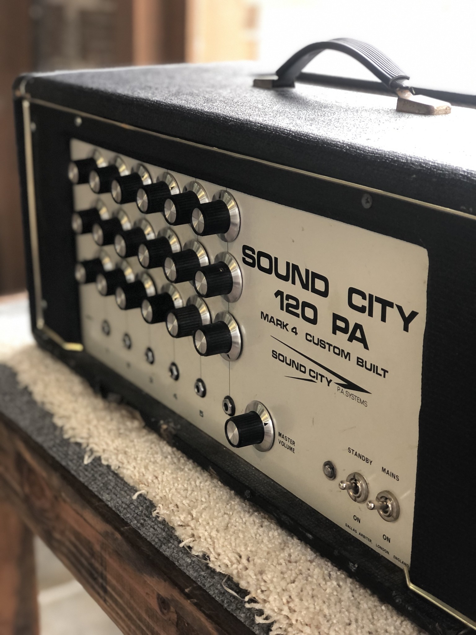 1970's Sound City PA120 Head-6