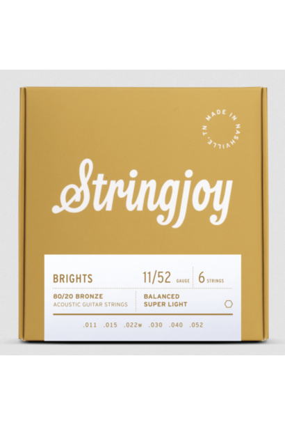 Stringjoy Brights 80/20 11-52 Super Lights