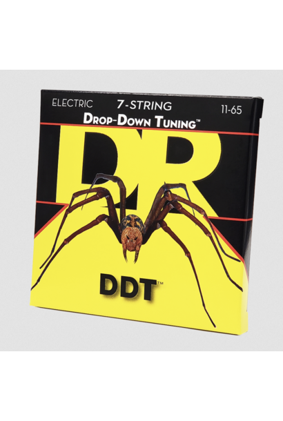 DR Strings DDT7-11 Drop-Down Tuning Nickel Plated Steel Electric Guitar Strings