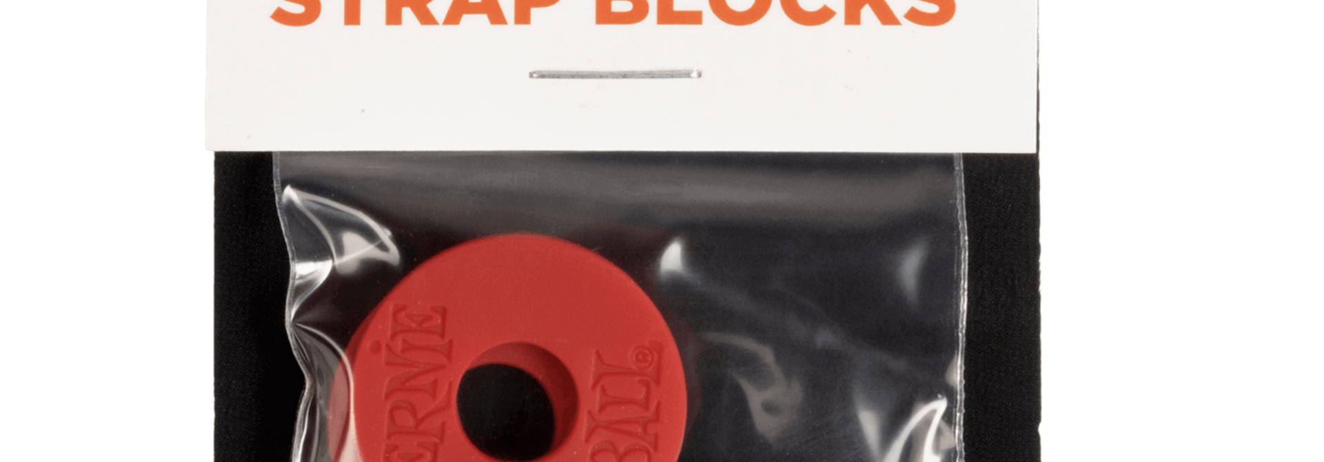 Ernie Ball Strap Blocks - Red and Black - 4 Pack