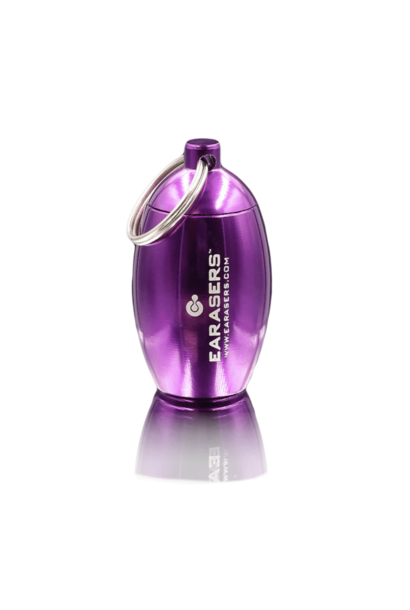 Earaser Stash Can Keychain Purple