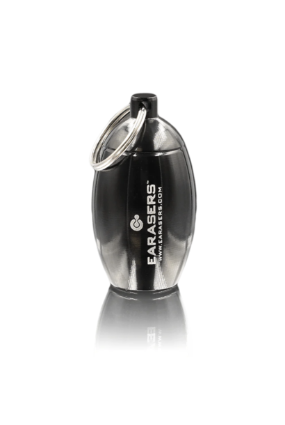 Earaser Stash Can Keychain Black